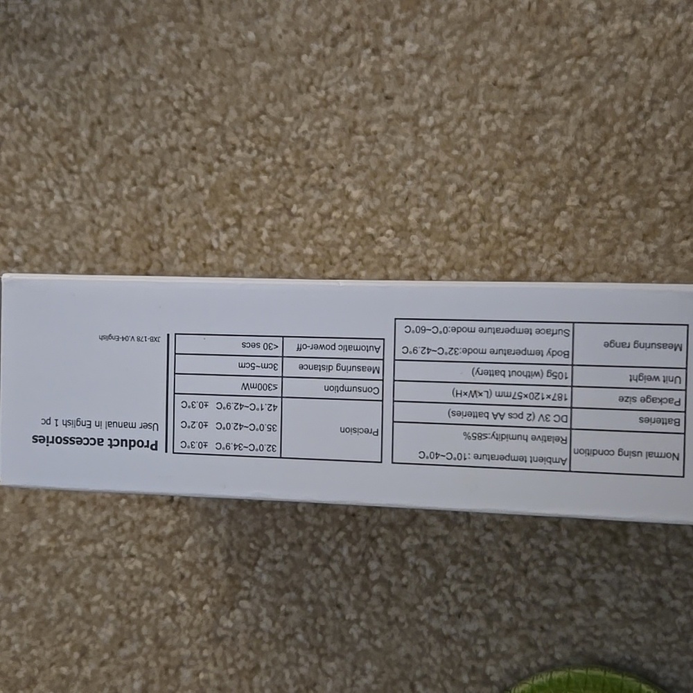 Infrared Non-Contact Forehead Thermometer - Picture 3 of 3